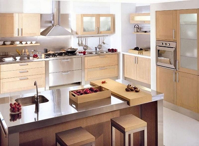 mueble de cocina acero inoxidable